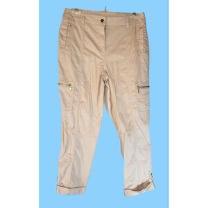 Chicos Chico's Beige Khaki Capris Size 0 Waist 31" Hips 41" M